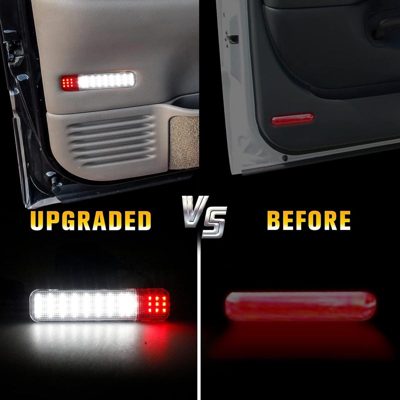 NDRUSH LED Interior Door Light Door Panel Courtesy Warning Light Lamp Assembly Compatible with 1999-2006 Silverado/Sierra 1500 2001-2006 3500 2500 HD 1999-2006 Yukon 1995-1999 C1500 C2500 C3500 - Image 4